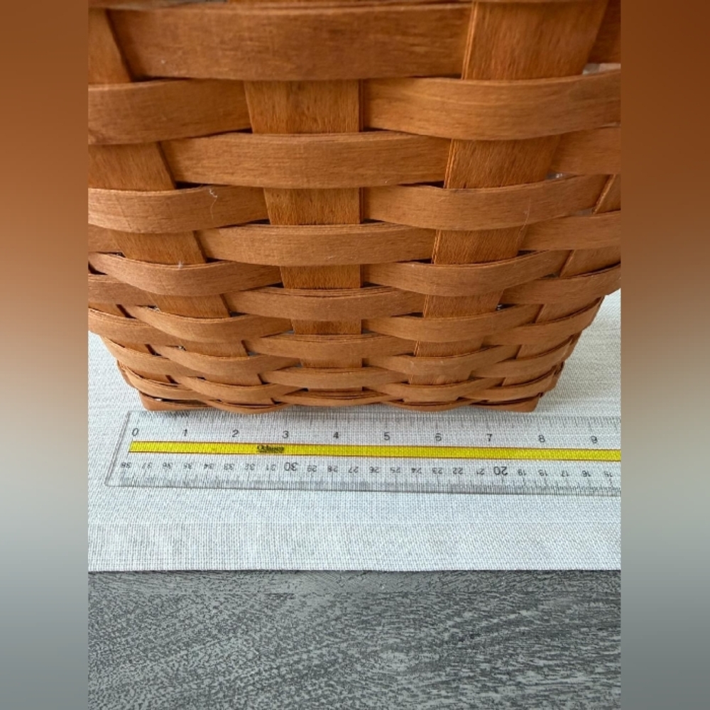 1995 Longaberger Tall Key Basket 11053 w/ Liner Included, Perfect Condition - Picture 12 of 13